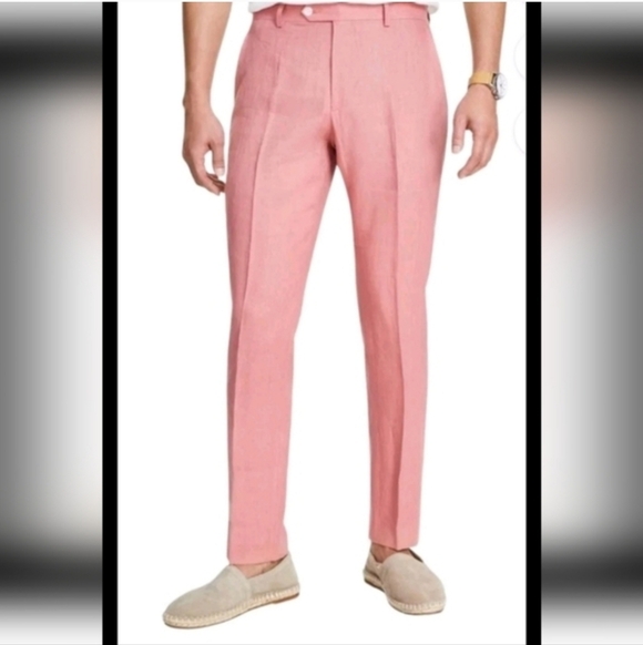 Tommy Hilfiger Other - $125 Tommy Hilfiger Mens 100% Linen Dress Pants Sz 34x30 Modern Fit NWT